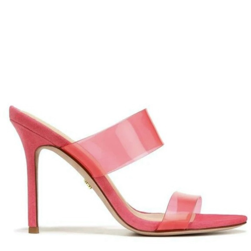 NEW VERONICA BEARD PINK SUEDE HEELS - Picture 3 of 12